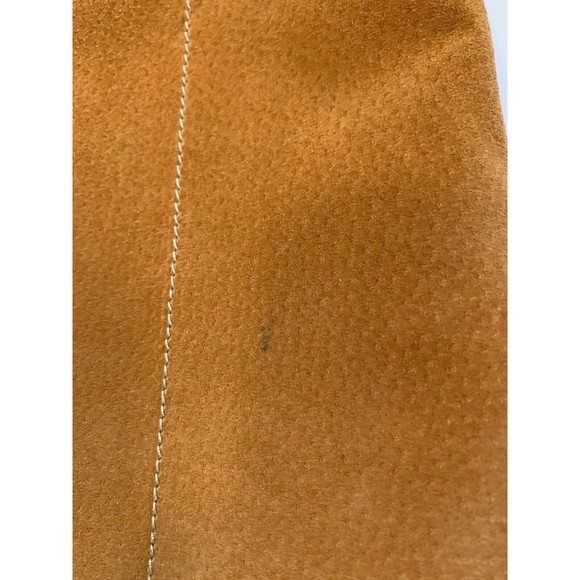 LL Bean Leather Jacket Womens Medium Regular Button Up Chest Pockets Suede - Picture 9 of 14